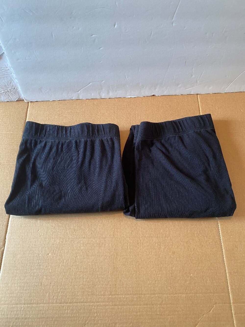 Lot of 2 Old Navy Ribbed Leggings Black Womens XXL